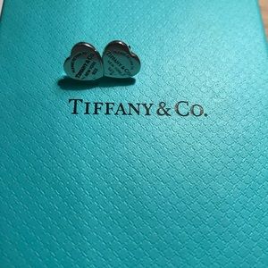 Tiffany Mini Heart Tag Earrings